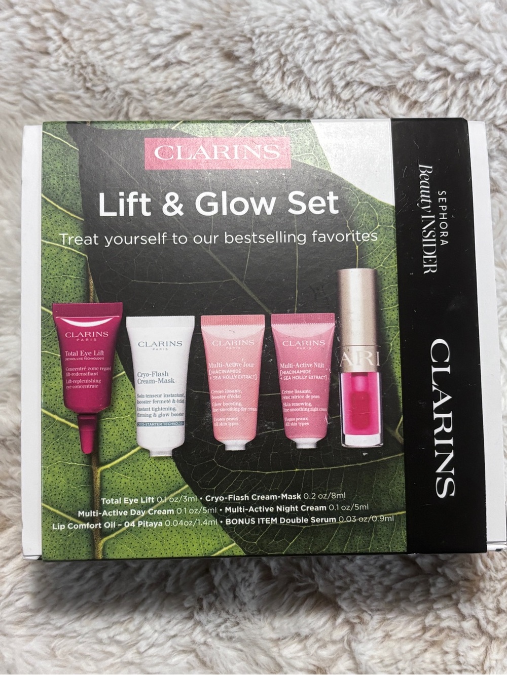 Clarins Lift & Glow Set - Brand New in Box!